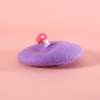 HKM-6121917 Princess Style Pet Wool Cartoon Hats for Winter - Multiple Colors Available