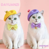 HKM-6121917 Princess Style Pet Wool Cartoon Hats for Winter - Multiple Colors Available