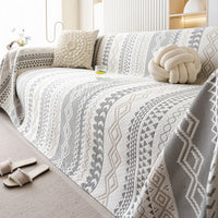 HKM-612243 Light Luxury Ice Silk Sofa Cover - Simple Style Couch Towel