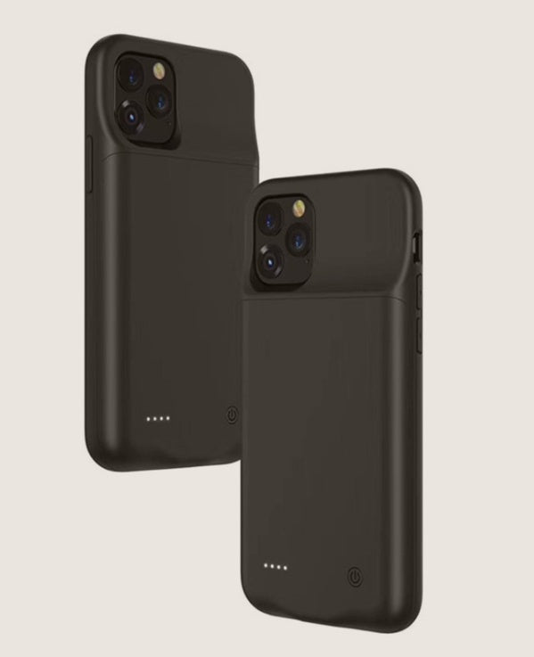 HKM-612243 iPhone 11 Compatible 5000mAh Back Clip Battery Charger - ABS + TPU Construction