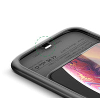 HKM-612243 iPhone 11 Compatible 5000mAh Back Clip Battery Charger - ABS + TPU Construction