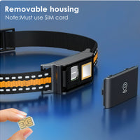 HKM-6122557 Pet Global Positioning Tracking Collar - ABS Material, Black and Green Options