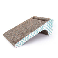 HKM-6123069 Vertical Cat Scratcher and Play Pad for Claw Grinding and Relaxation - 23x42x16.3cm, Corrugated Paper