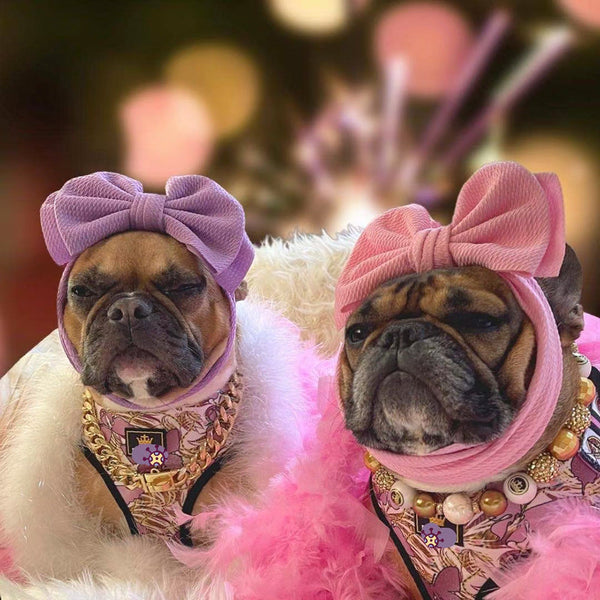 HKM-6123453 Charming Cartoon Pet Headgear with Bowknot in Various Colors
