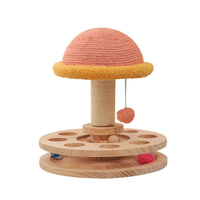 HKM-6123709 Solid Wood Cat Climbing Frame with Sisal Scratching Pillars - Available in Small and Large