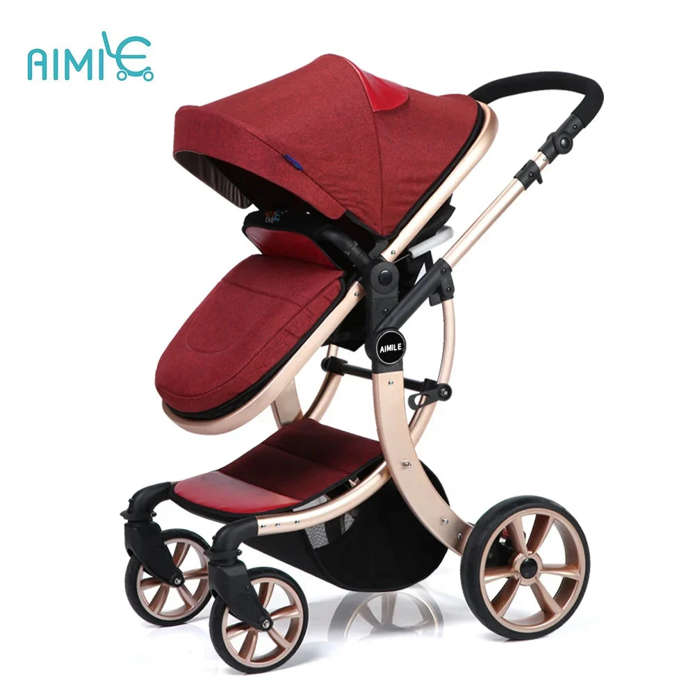 HKM-612371 Aimile Carriage Stroller for Infants and Toddlers - Versatile and Durable Design
