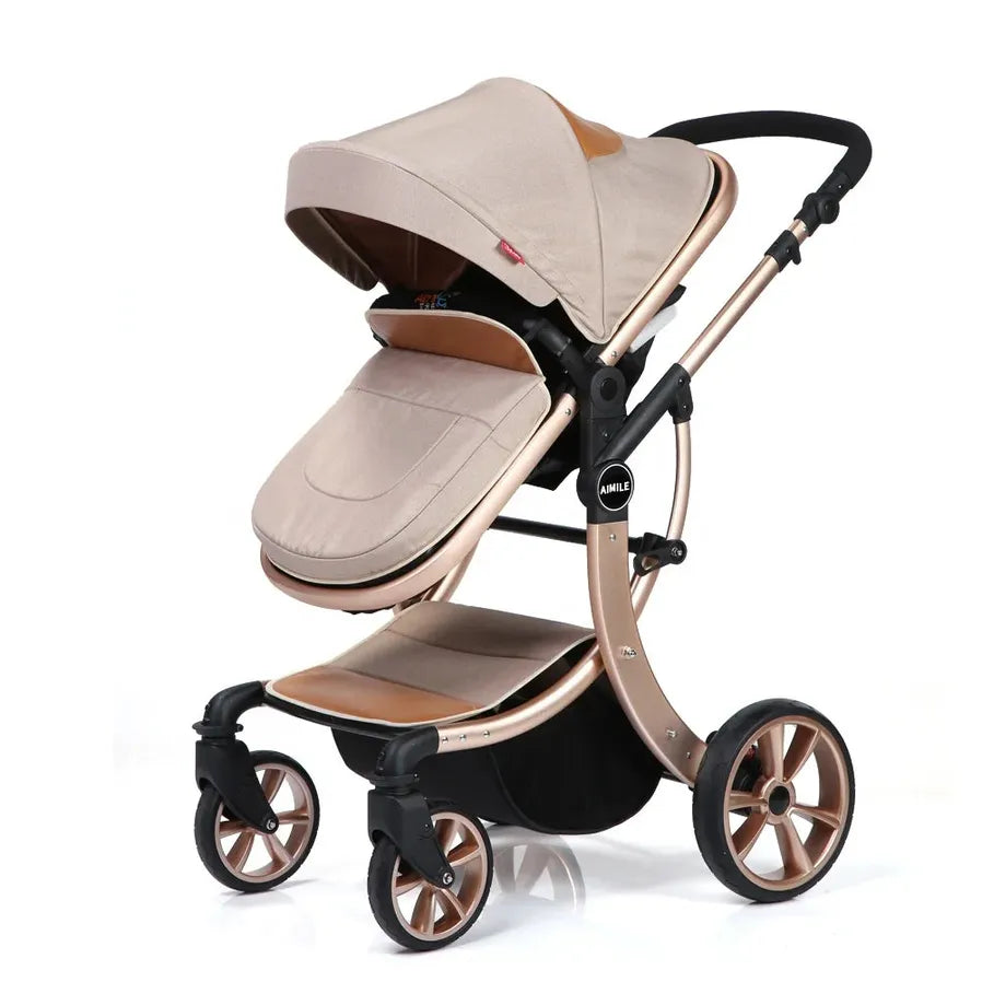 HKM-612371 Aimile Carriage Stroller for Infants and Toddlers - Versatile and Durable Design