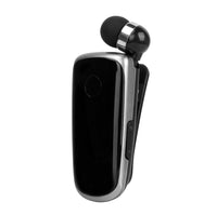 HKM-612371 Retractable Cord Bluetooth Headset K39 for iPhone and Compatible Devices - Black, Blue, Silver, Rose Red