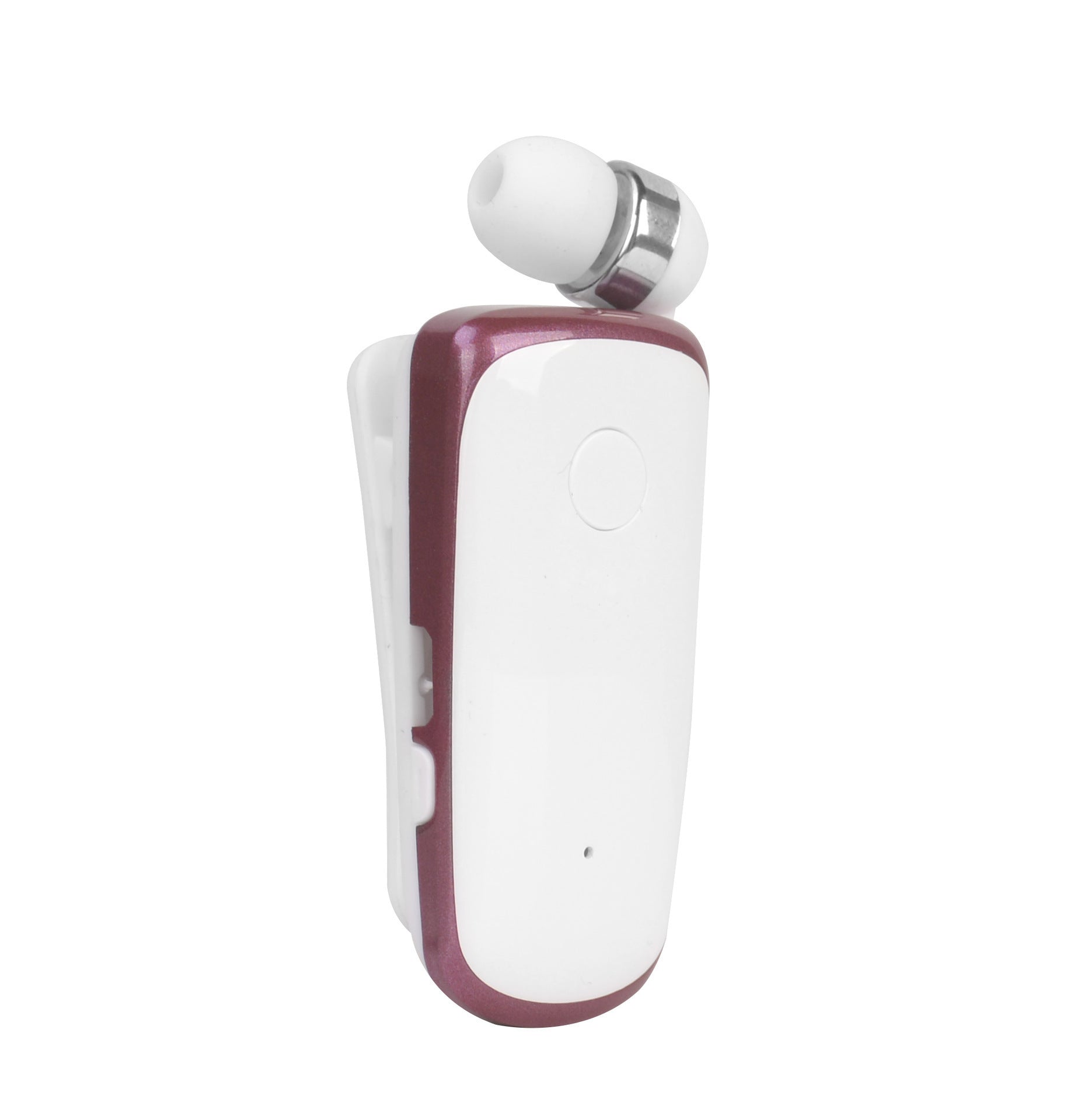 HKM-612371 Retractable Cord Bluetooth Headset K39 for iPhone and Compatible Devices - Black, Blue, Silver, Rose Red