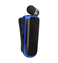 HKM-612371 Retractable Cord Bluetooth Headset K39 for iPhone and Compatible Devices - Black, Blue, Silver, Rose Red