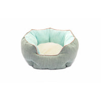 HKM-6124349 Warm Cotton Nest Octagonal Shape Pet Bed for Cats and Small Dogs, Soft Wool Design with Removable Mats