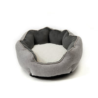 HKM-6124349 Warm Cotton Nest Octagonal Shape Pet Bed for Cats and Small Dogs, Soft Wool Design with Removable Mats