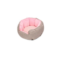 HKM-6124349 Warm Cotton Nest Octagonal Shape Pet Bed for Cats and Small Dogs, Soft Wool Design with Removable Mats