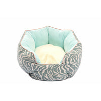 HKM-6124349 Warm Cotton Nest Octagonal Shape Pet Bed for Cats and Small Dogs, Soft Wool Design with Removable Mats