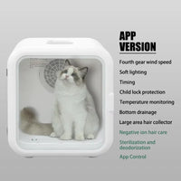 HKM-612435 Smart Quiet Pet Grooming Hair Dryer with Eco-Friendly ABS Drying Box for Small Animals, Dogs & Cats