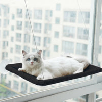 HKM-6124477 Blue Cat Suction Cup Hanging Hammock with Soft Chair and Cozy Accessories for Sunbathing