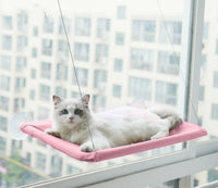 HKM-6124477 Blue Cat Suction Cup Hanging Hammock with Soft Chair and Cozy Accessories for Sunbathing