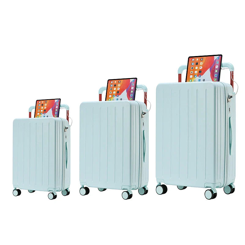 HKM-612563 Custom Anti-lock Braking System 3-Piece Suitcase Travel Bag Set