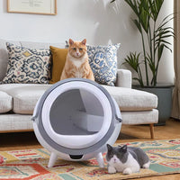 HKM-612627 Self-Cleaning Smart Cat Litter Box with Wifi & Touch Control, 20L Capacity, Easy Clean Design