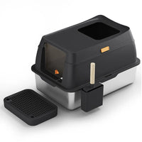 HKM-612627 Self-Cleaning Smart Cat Litter Box with Wifi & Touch Control, 20L Capacity, Easy Clean Design