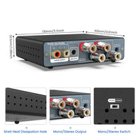 HKM-612691 A07 MAX TPA3255 2.0 Stereo Power Amplifier 600W Mono Output for Home Audio Systems