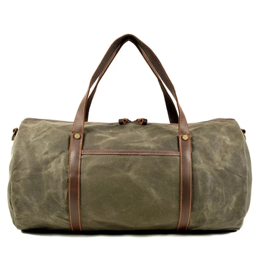 HKM-612755 Retro Handheld Large Capacity Waterproof Travel Gym Bag - Duffle Style with Zip Closure, Multiple Colours Available