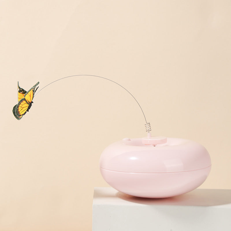 HKM-6127677 Automatic Interactive Cat Toy Stick - Bite Resistant PVC, 13.2x13.2x7.1CM, 0.134KG