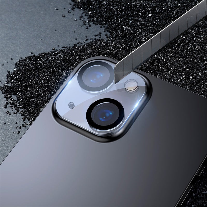 HKM-612883 Premium Full Frame Lens Film for iPhone 13 Dual Camera (5.4 & 6.1 Inch) - HD Glass Protection