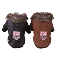HKM-6129213 Stylish Plush Leather Coat for Pets in Various Colors and Sizes