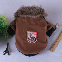HKM-6129213 Stylish Plush Leather Coat for Pets in Various Colors and Sizes