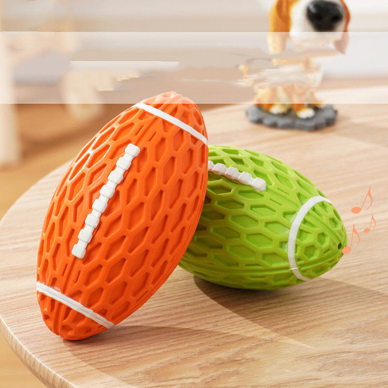 HKM-612947 Pet Toy Resistant To Bite And Vocal Rugby Dog To Relieve Boredom