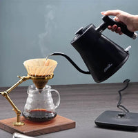 HKM-612947 Portable 800ML Stainless Steel Gooseneck Electric Kettle for Tea and Coffee Brewing