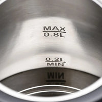 HKM-612947 Portable 800ML Stainless Steel Gooseneck Electric Kettle for Tea and Coffee Brewing