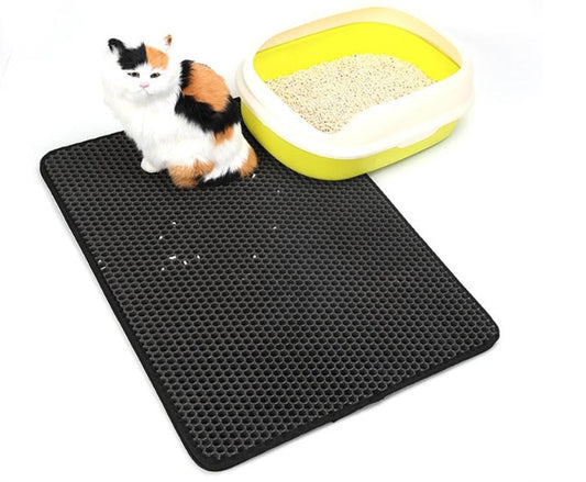 HKM-613011 Double Cat Litter Mat, EVA Material, Easy Clean and Quick Drying, Various Sizes and Colors Available