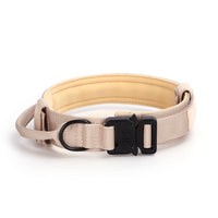 HKM-6130621 Adjustable Tactical Dog Collar with Traction Rope - Military-Style Pet Accessory for Medium to Large Breeds
