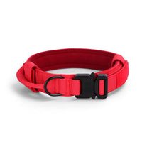 HKM-6130621 Adjustable Tactical Dog Collar with Traction Rope - Military-Style Pet Accessory for Medium to Large Breeds
