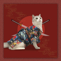 HKM-6131005 Japanese Style Dog Kimono with Printed Cotton Fabric in Multiple Sizes