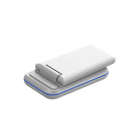 HKM-613203 Three-in-One Wireless Charging Stand with Fast Charge Technology, White/Black, TYPE-C Interface