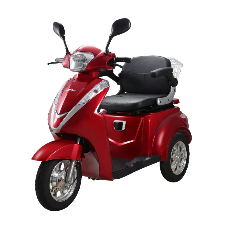 HKM-613203 VISTA-2 Electric Mobility Tricycle for Seniors, 3-Wheel Scooter with 1000W Motor, 40-60km Range