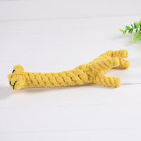 HKM-6133437 Cotton Rope Giraffe Dog Toy for Small Dogs - 21cm x 22cm