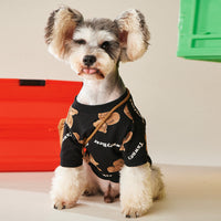 HKM-6133693 Cozy Autumn Bear Pattern Cotton Sweater for Dogs