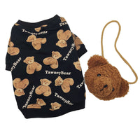 HKM-6133693 Cozy Autumn Bear Pattern Cotton Sweater for Dogs