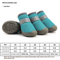 HKM-6135229 Waterproof Breathable Non-Slip Dog Shoes for Winter & Outdoor Adventures