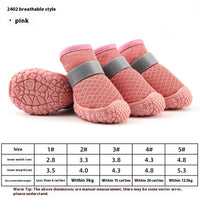 HKM-6135229 Waterproof Breathable Non-Slip Dog Shoes for Winter & Outdoor Adventures