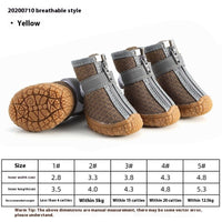 HKM-6135229 Waterproof Breathable Non-Slip Dog Shoes for Winter & Outdoor Adventures