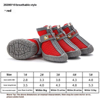 HKM-6135229 Waterproof Breathable Non-Slip Dog Shoes for Winter & Outdoor Adventures