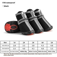 HKM-6135229 Waterproof Breathable Non-Slip Dog Shoes for Winter & Outdoor Adventures