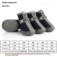 HKM-6135229 Waterproof Breathable Non-Slip Dog Shoes for Winter & Outdoor Adventures