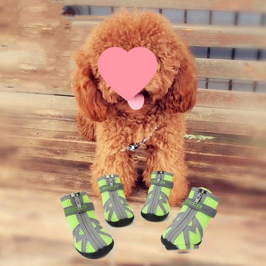 HKM-6135229 Waterproof Breathable Non-Slip Dog Shoes for Winter & Outdoor Adventures
