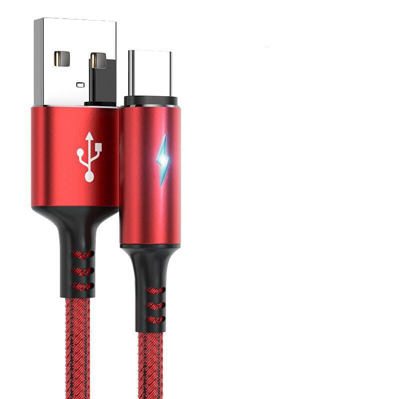 HKM-613523 Apple-Compatible Explosive Data Cable for iPhone 12 and Android - 1.2m Length, USB Interface, Multiple Color Options Available